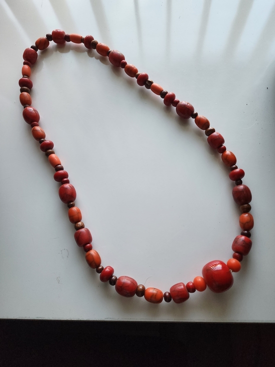 Jewelry - Elegant Red Bead Statement Necklace for Women